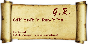 Góczán Renáta névjegykártya